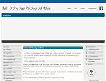 Tablet Screenshot of ordinepsicologimolise.it